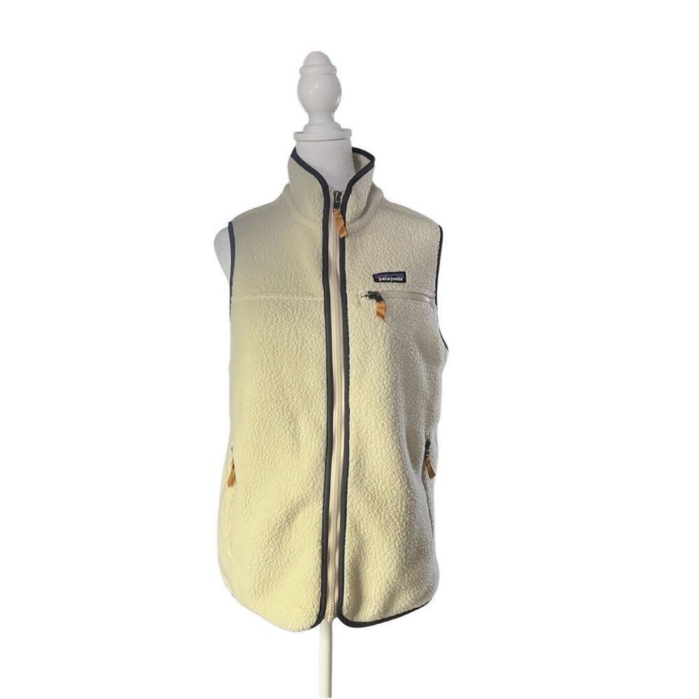 Patagonia Women's Pelican Retro Pile Shearling Fleece Vest Size Small NWT